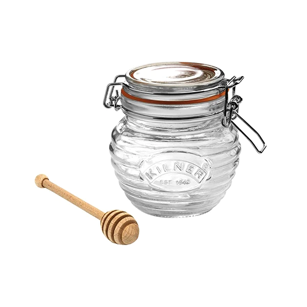 Bocal conservation à miel avec cuillère 400 ml Kilner