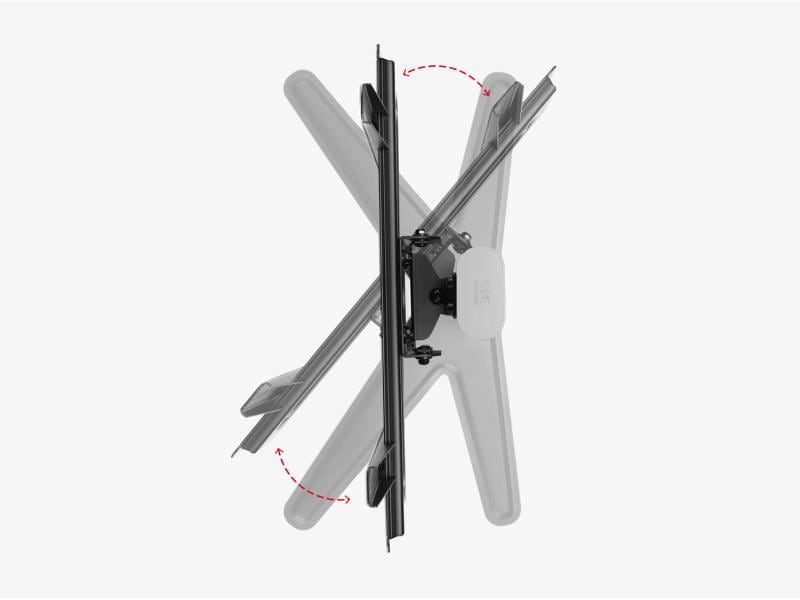 One For All Tischständer WM4471 Schwarz Solid Table top TV Stand