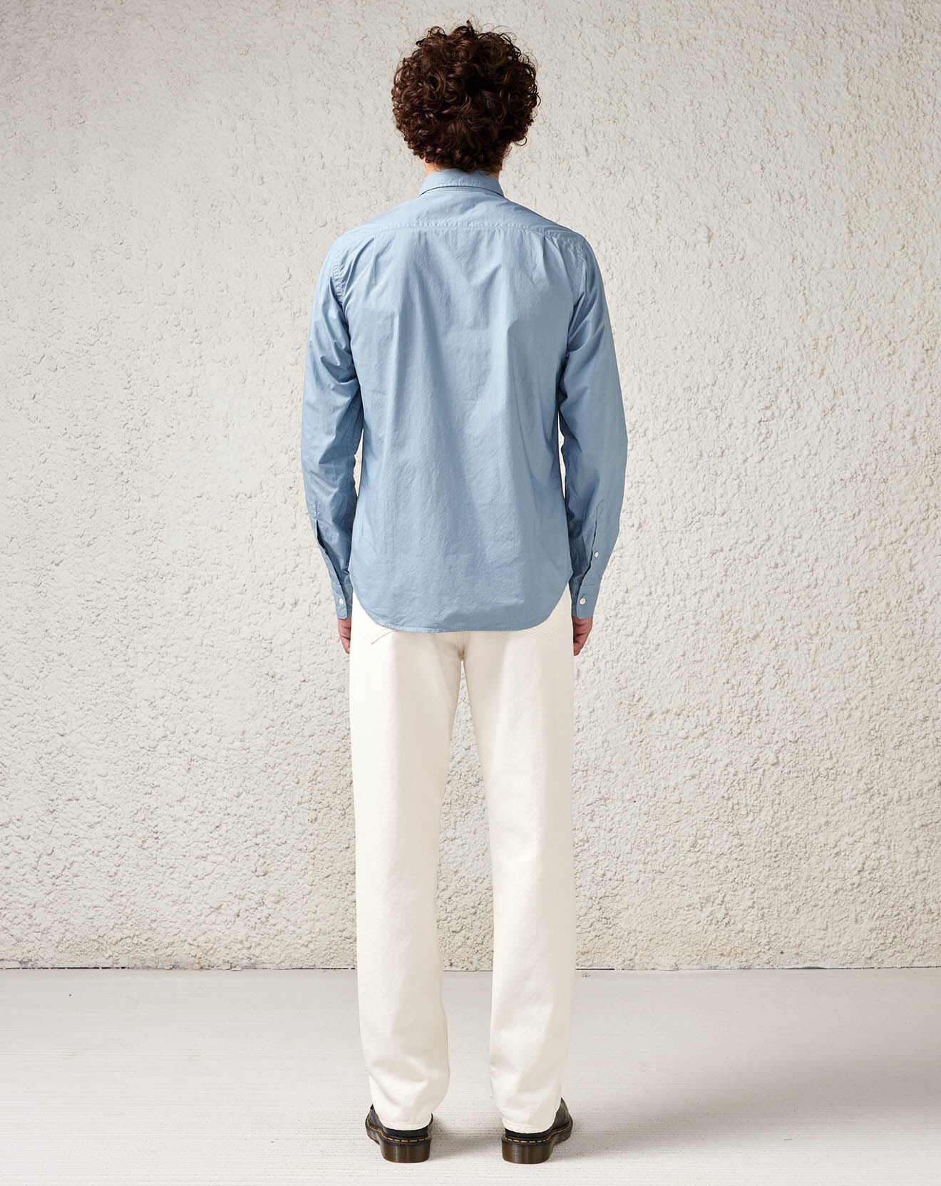 Bellerose Chemise droite 100% Coton organique Franklin bleue
