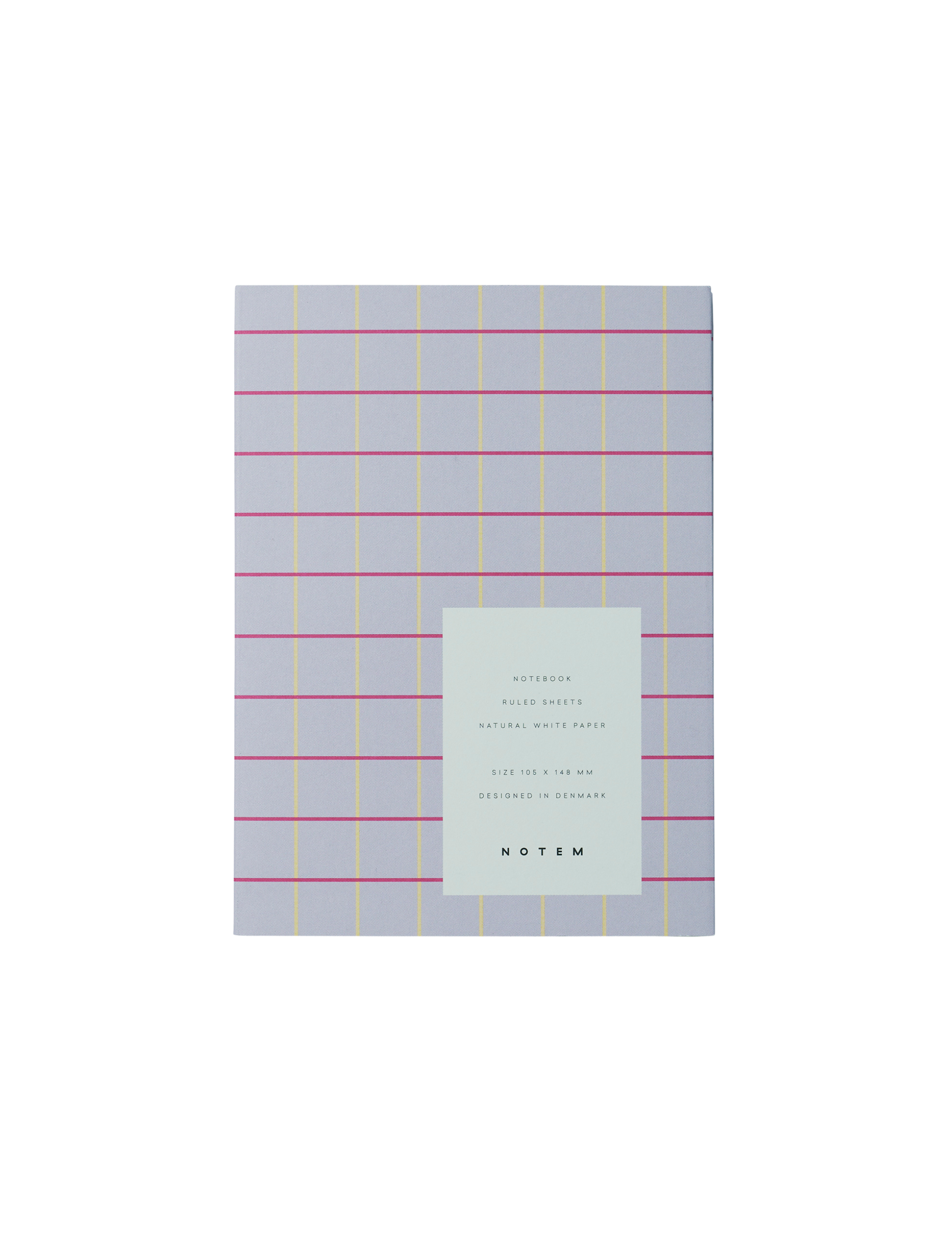 Notem  UMA Flat Lay notesbog, small - Lavender Check