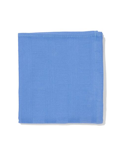 torchon 65x65 coton bleu