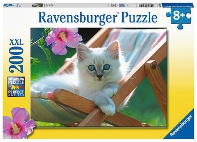 Ravensburger Puslespill Kattunge i Solstol 200 Biter