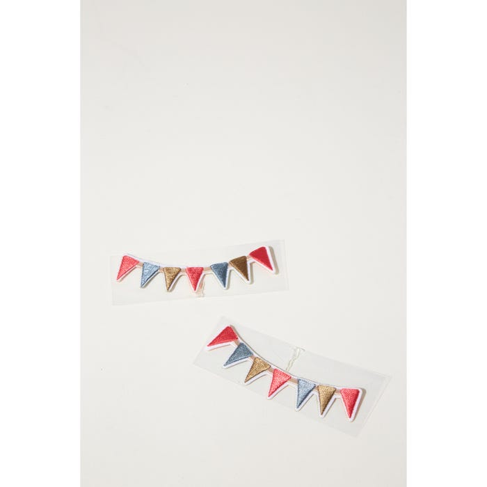 Atelier Veritas-Set 2 patches vlaggen 2x8cm