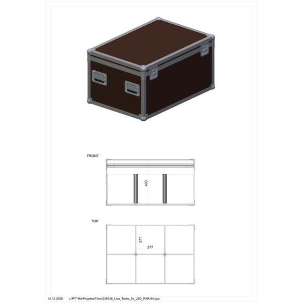 Thon Koffer für 6x LED PAR64 kurz