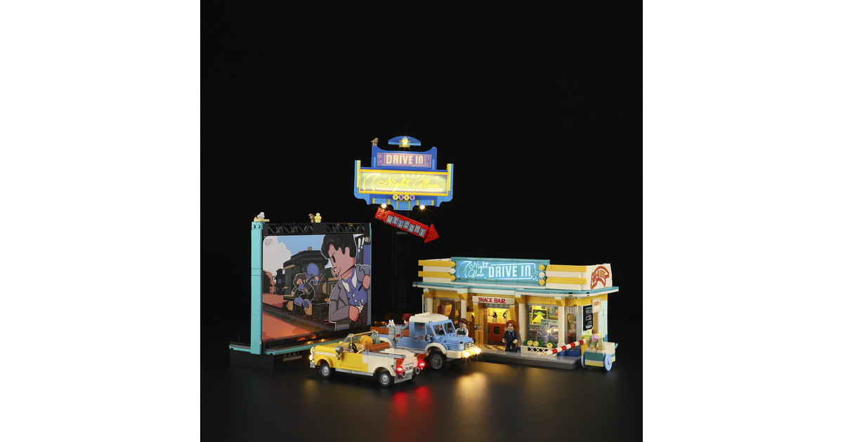 LumibricksRoad Trip - Night Glow Drive-in Constructiespeelgoed  (L9081)