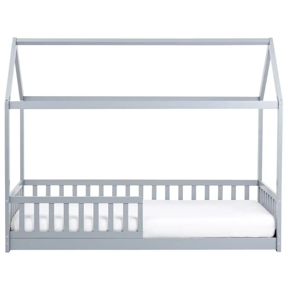 COSSAYE - Kinderbed - Grijs - 90 x 200 cm - Grenenhout