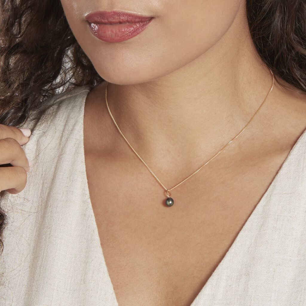 Pendentif Severiane Or Jaune Perle De Culture