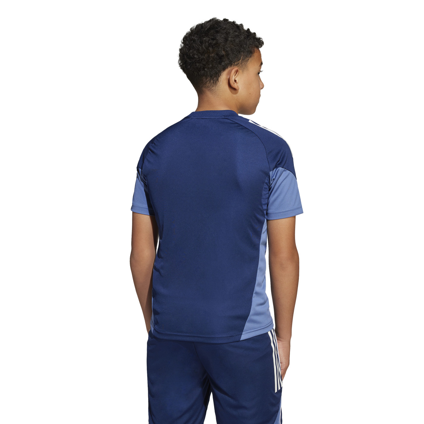 Adidas Tiro 25 Competition Trainingsshirt Kids Donkerblauw Wit