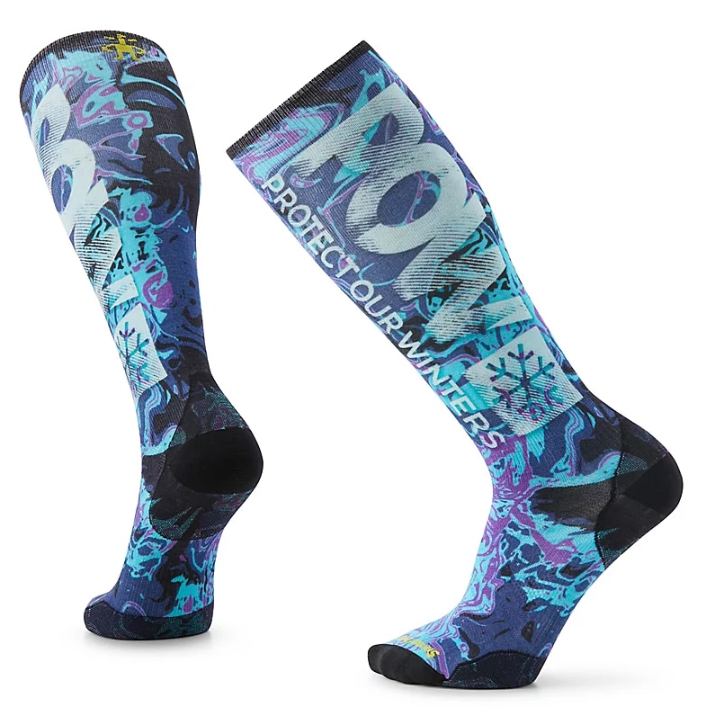 Smartwool Ski Zero Cushion POW Print OTC<br>Fantastisk passform og helt fantastisk i alpinstøvler!