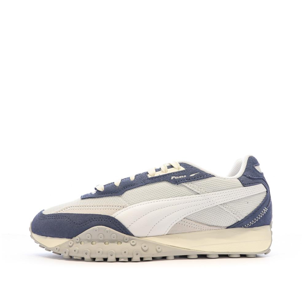 Puma Baskets Beige/Bleu Homme/Ado Puma Rider Washed