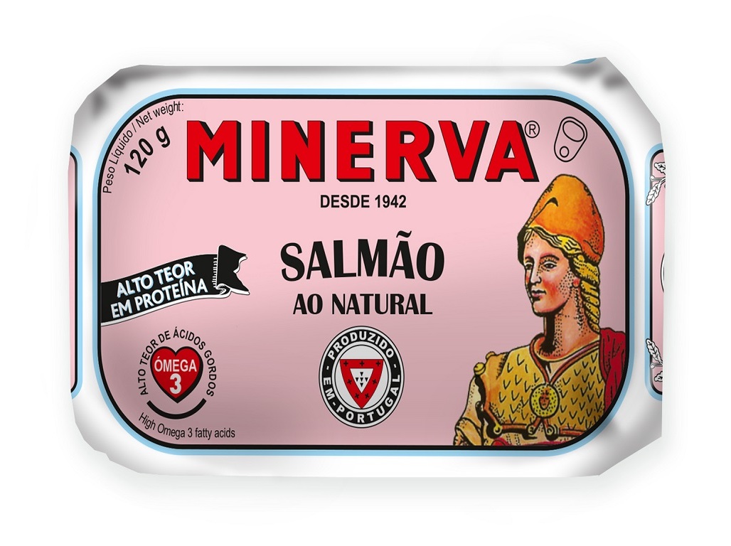 SALMÃO MINERVA AO NATURAL 120G