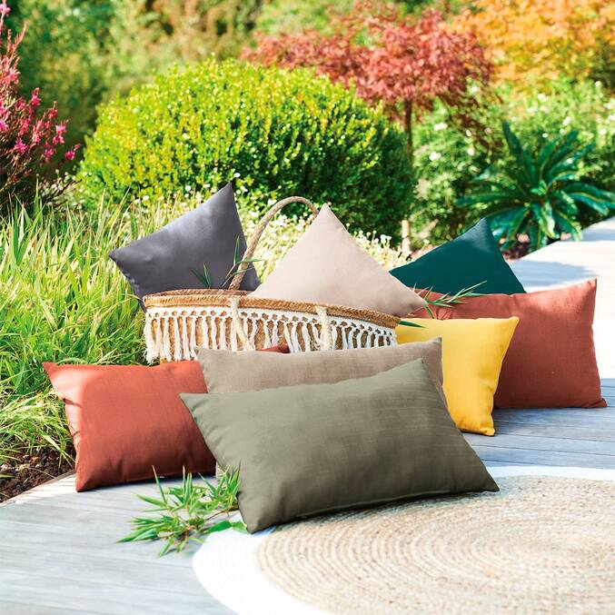 Coussin déco KORAÏ Acajou