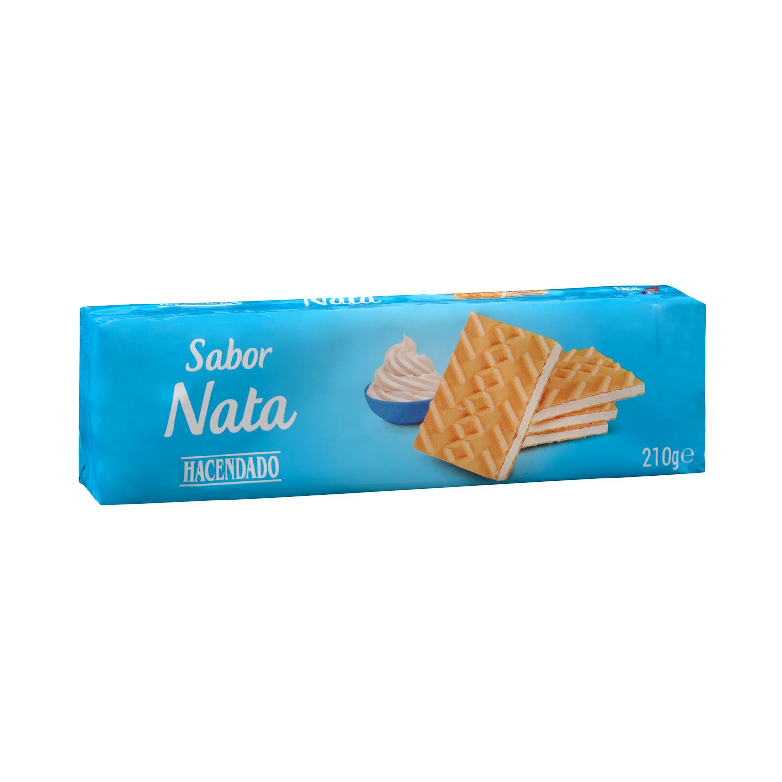 Gaufrettes fourrées à la crème Hacendado