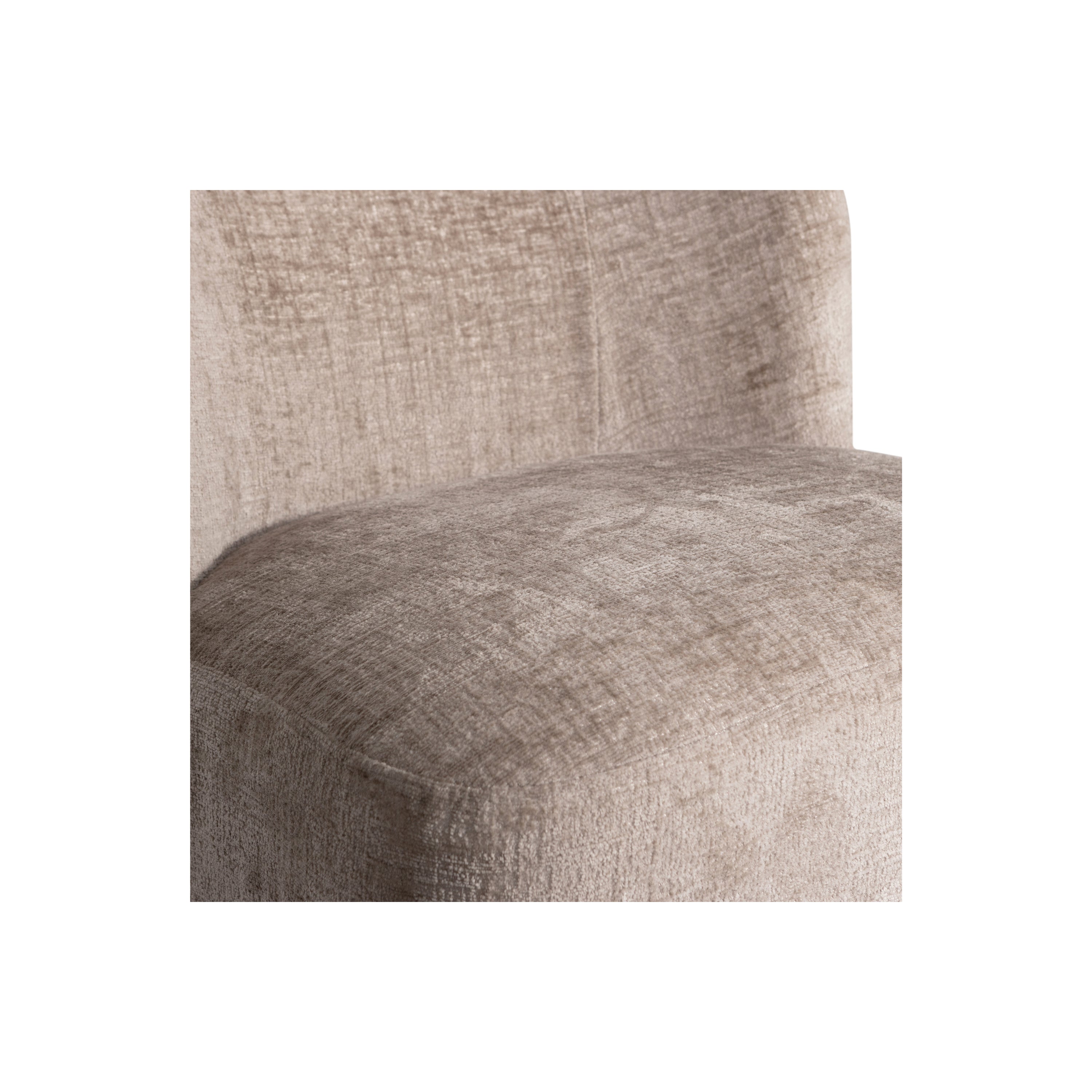 WOOOD Atty Draaifauteuil - Polyester - Zand - 75x74x65