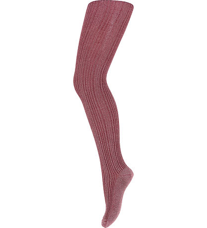 MP trømpebukser - Rib - Celosia Glitter - Maroon