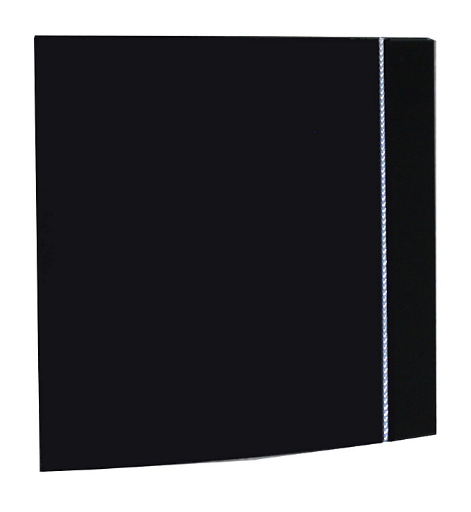 Aérateur ultra silencieux S&P Silent Design 100 CZ Noir Swarovski ø100 mm