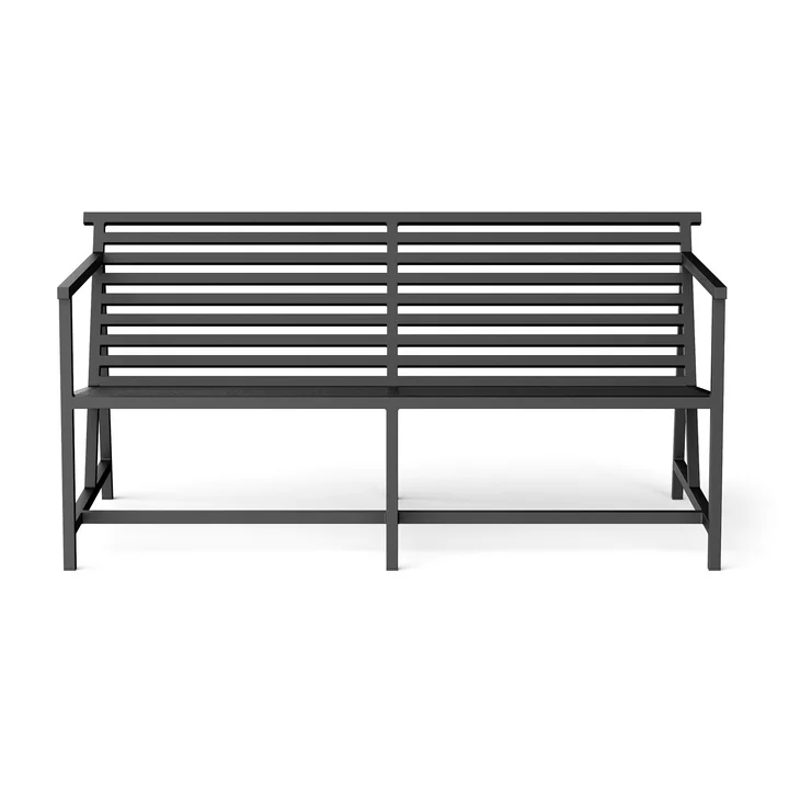 NINE - 19 Outdoors Lounge Gartenbank 145 x 70 cm, schwarz (RAL 9011)