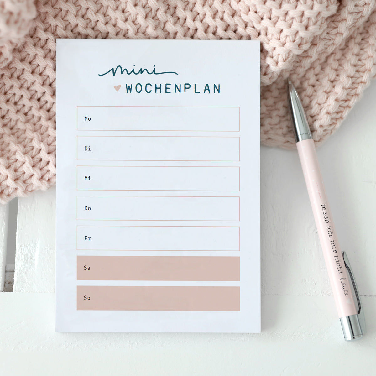 Notizblock A6 „Mini Wochenplan