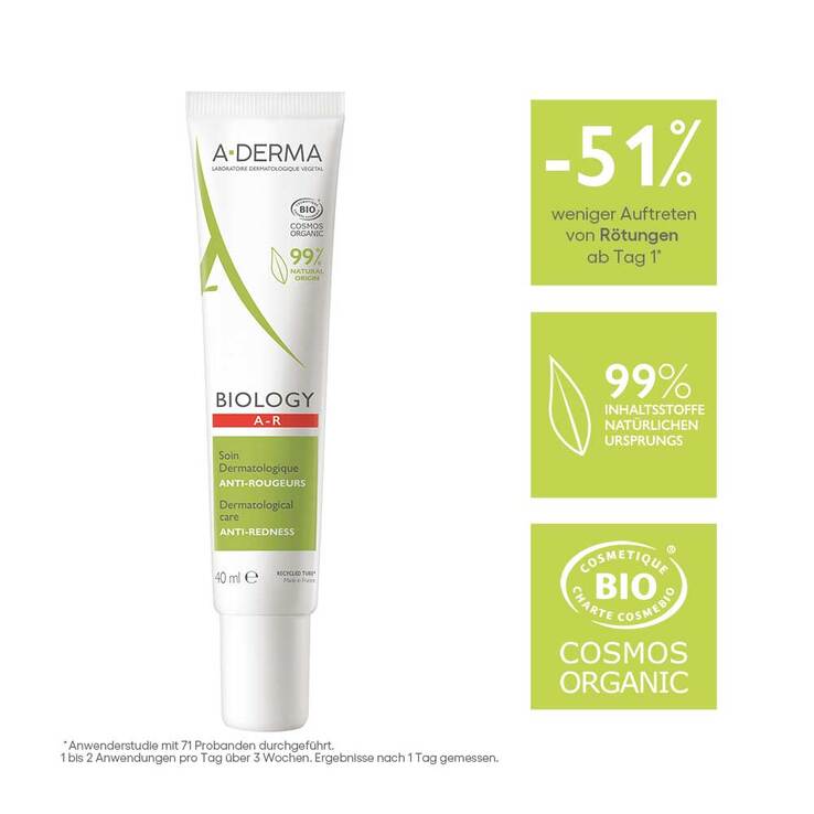 A-Derma Biology Anti-Rötungspflege dermatologisch, 40 ml