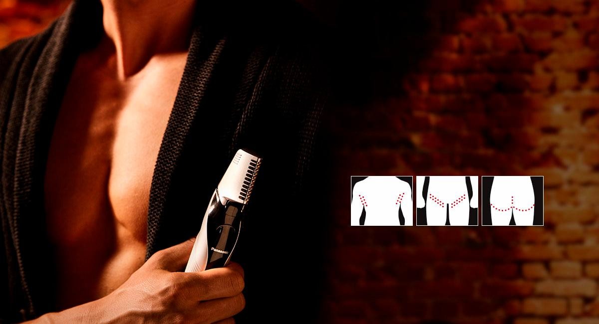Panasonic Körper- und Bikinitrimmer »ER-GK60-S503« 3 Aufsätze Bodygrooming