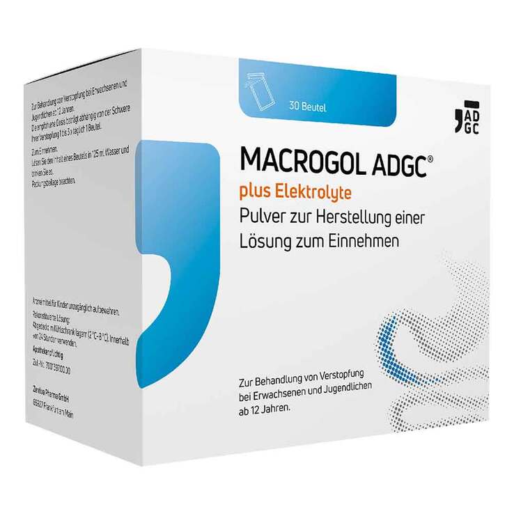 Macrogol ADGC® plus Elektrolyte Pulver zur H.e.L.zum Einnehmen , 30 St