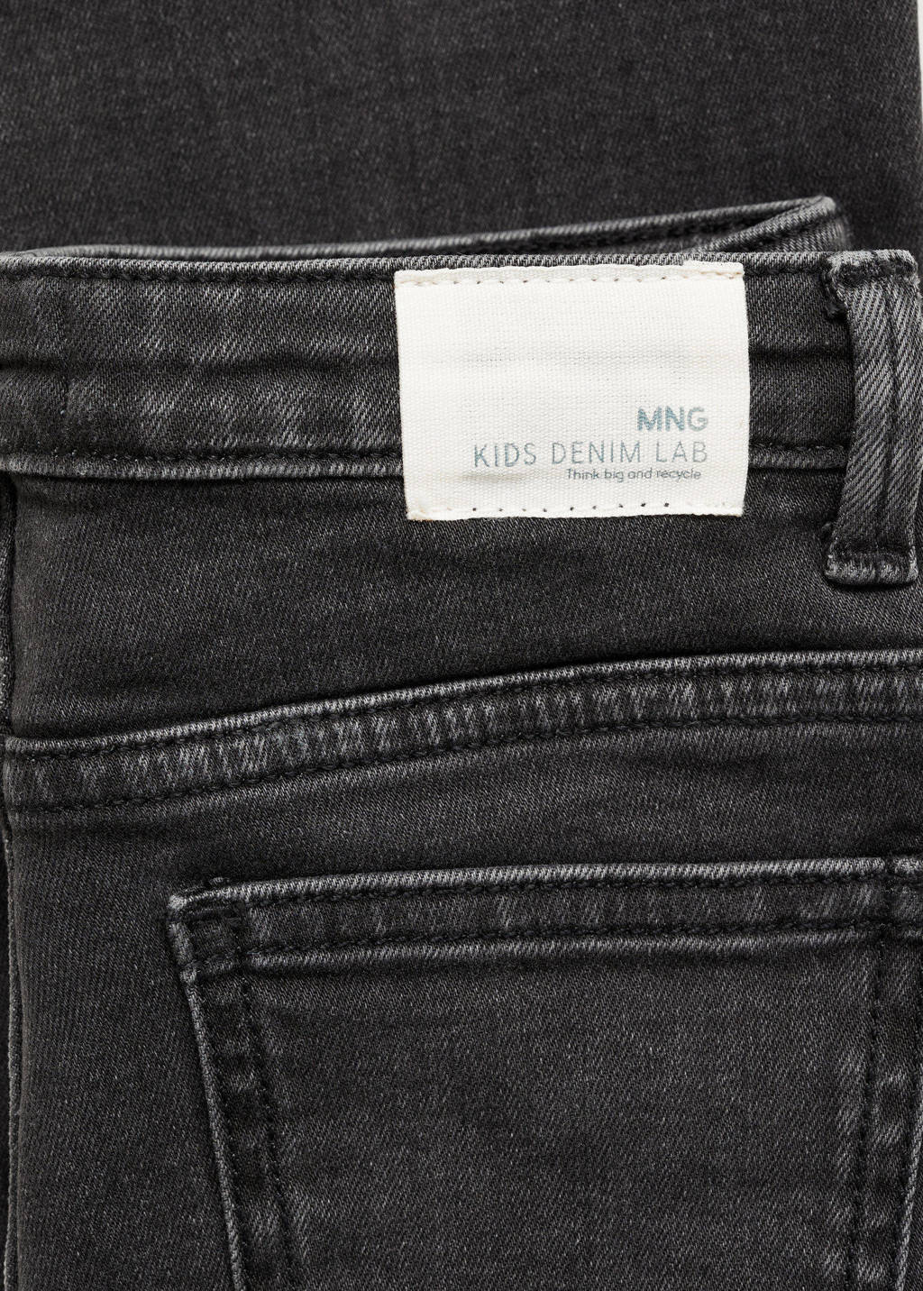 Mango Kids flared regular waist jeans donkergrijs