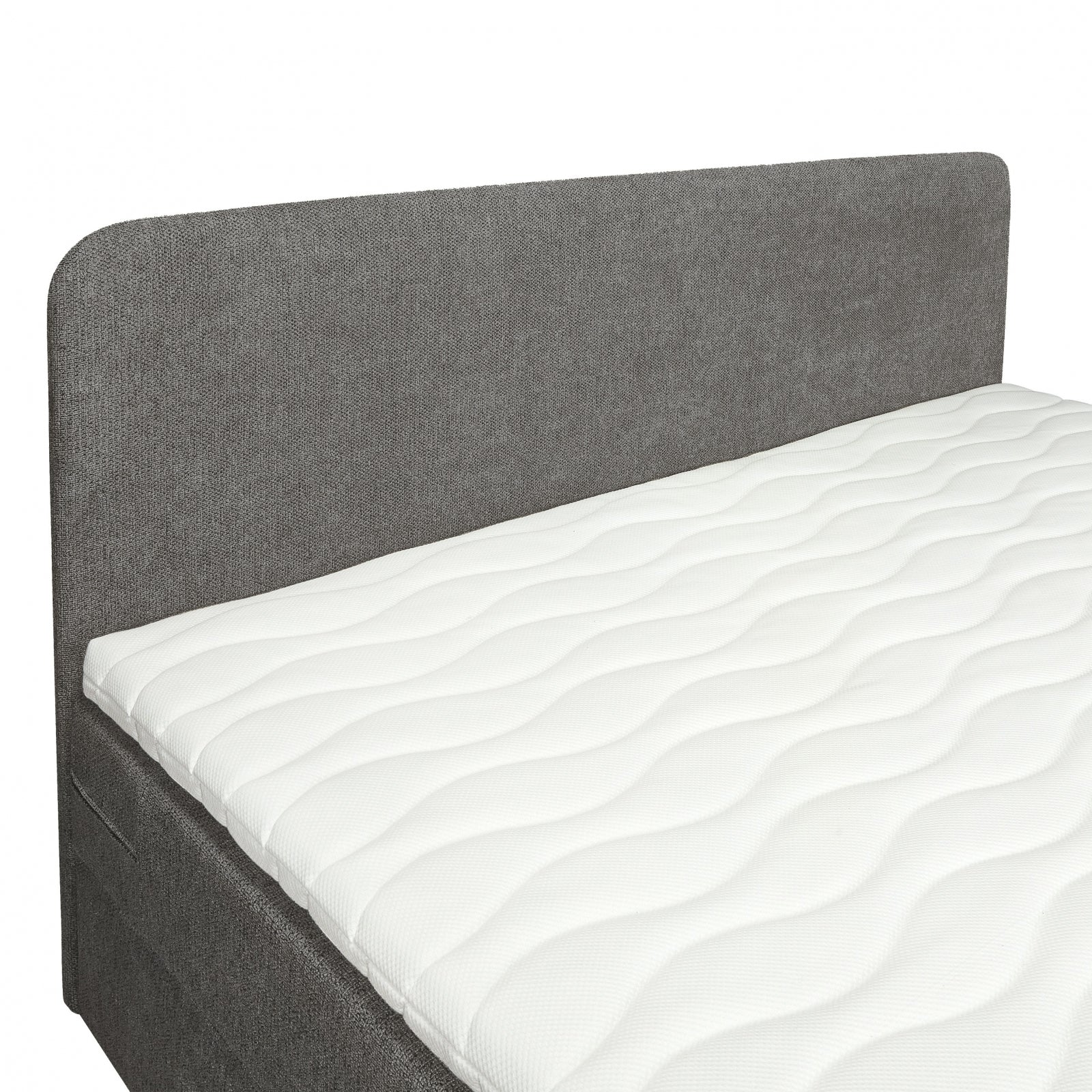 Boxspring Bilbao - Antraciet|Grijs - Textiel