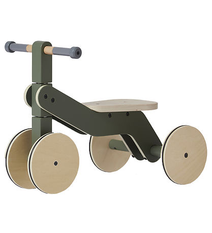 Flexa L?becykel - Indend?rs - Tr? - Play - Dusty Green/Birch Ply
