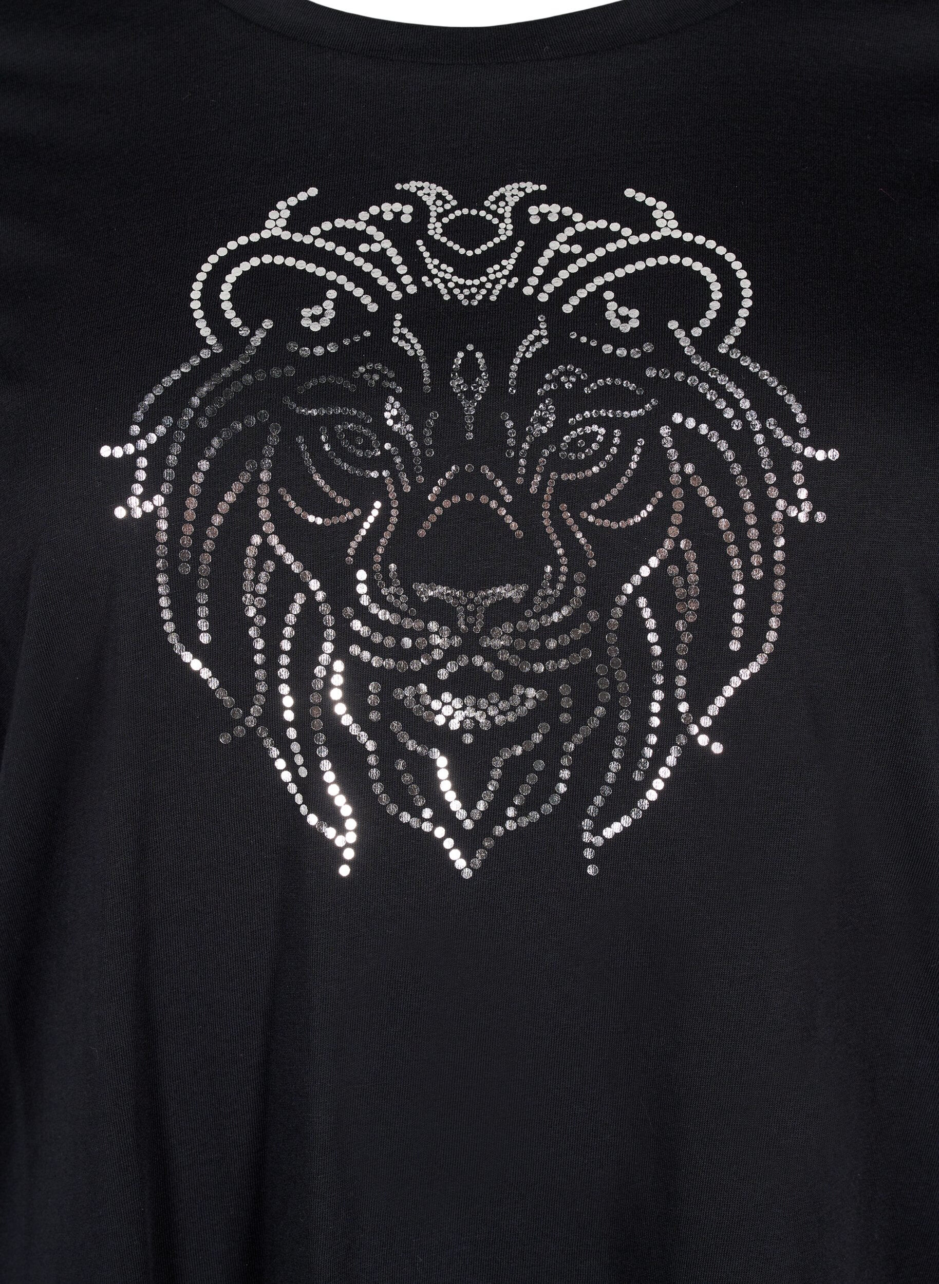 Bomulds t-shirt med print