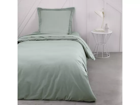 Housse de couette lisse 100% coton, qualité 144 fils. Turquoise 150x220cm