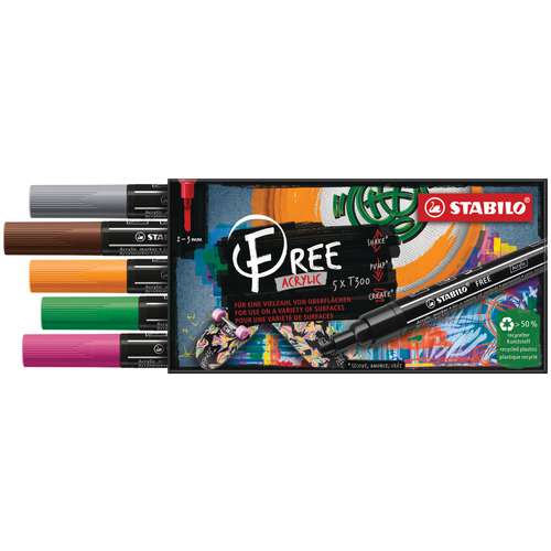 STABILO® FREE Acrylic Acrylmarker Sets