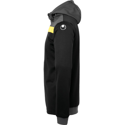 Jaqueta Offense 23 Multi Hood Preta/Antracite/Lima Amar Uhlsport