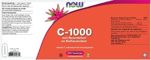 NOW C-1000 Rozenbottel & Bioflavonoïden Tabletten 250ST
