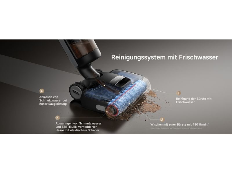 Dreame Hartbodenreiniger H15 Pro Kabelloser Nass- und Trockensauger