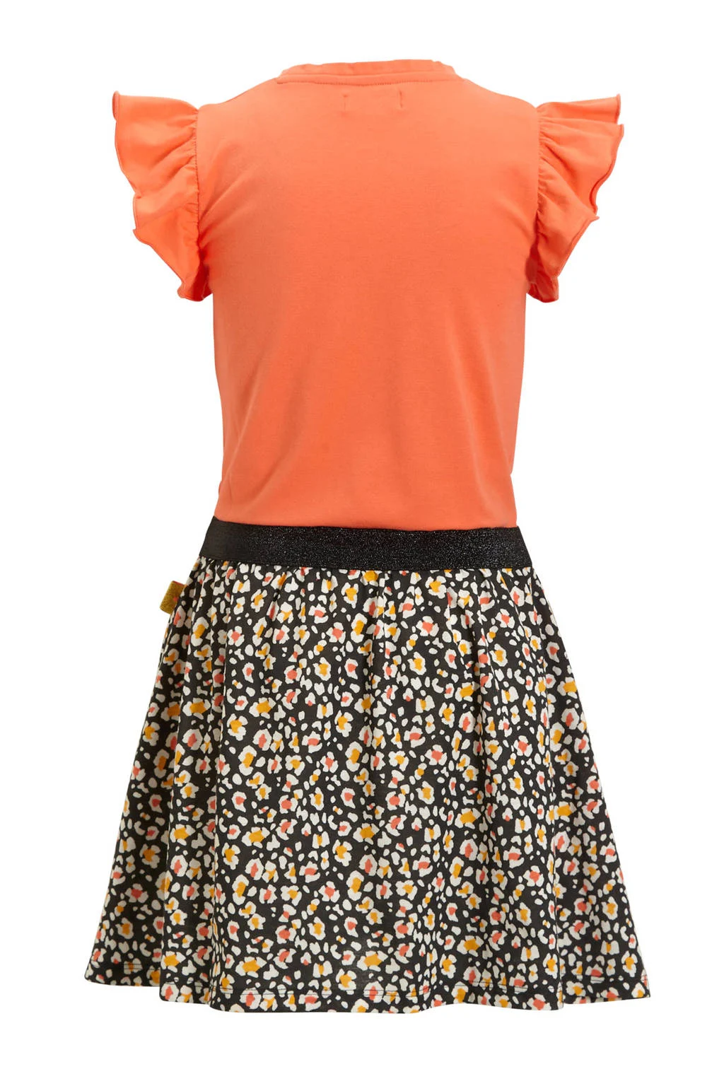 Orange Stars jurk Phillipa met printopdruk multi