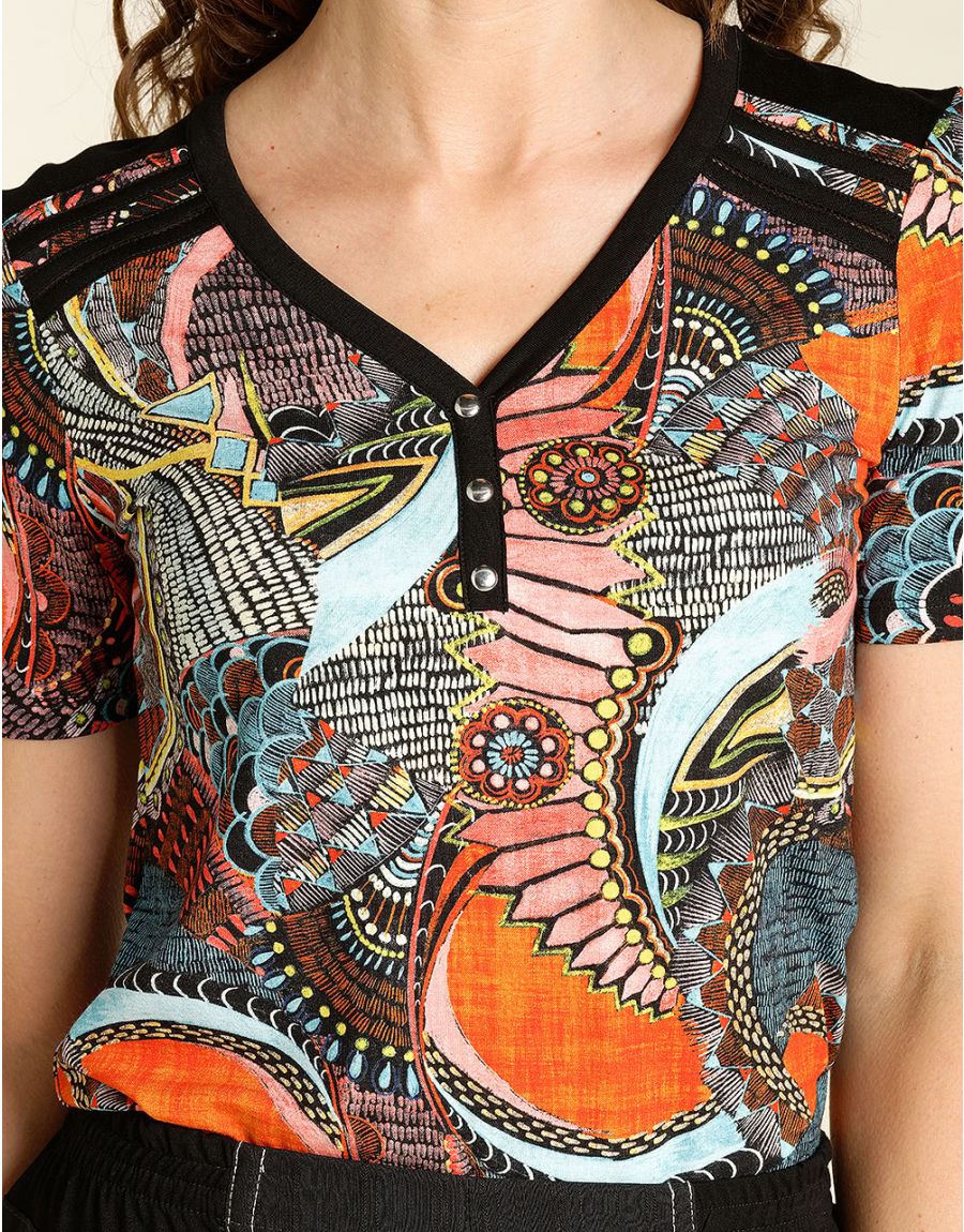 T-shirt jersey imprimé