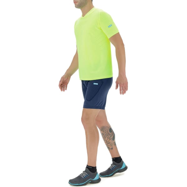 T-shirt running UYN MAN RUN FIT OW SHIRT SH_SL YELLOW FLUO