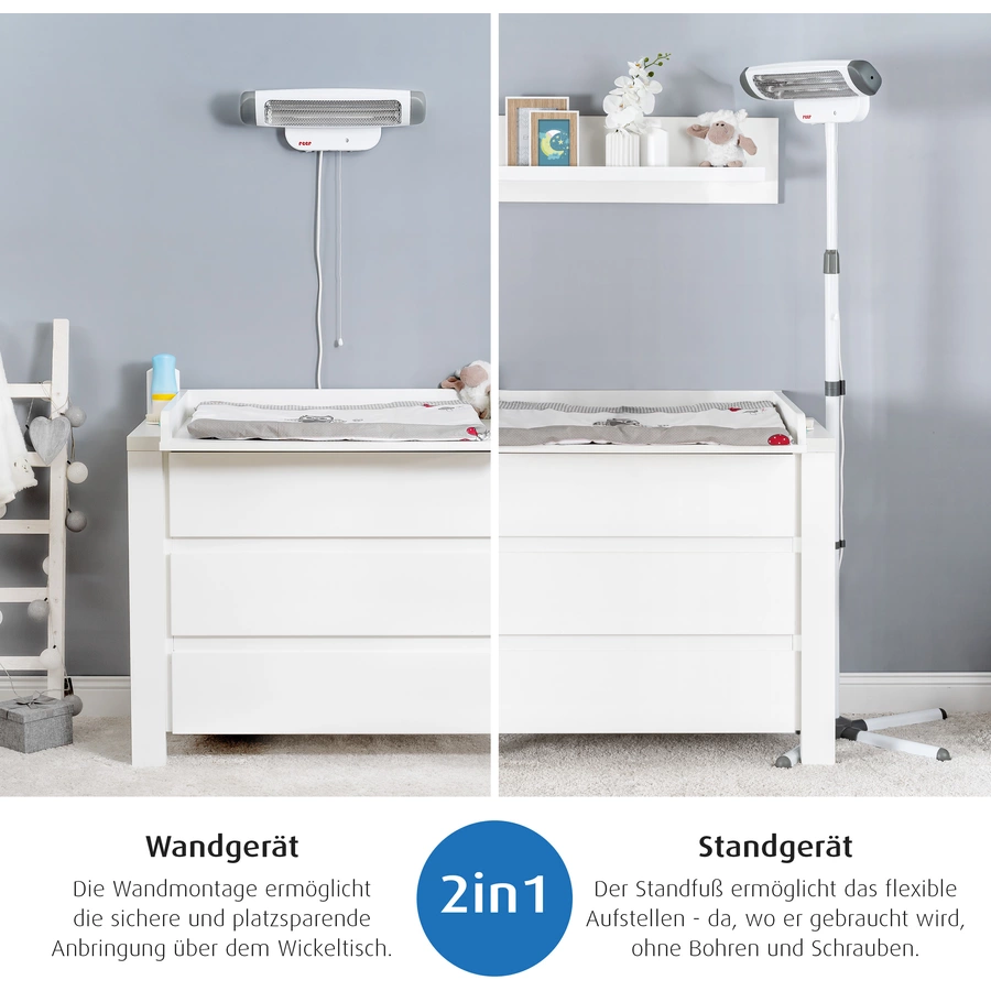 reer Wickeltisch-Wärmestrahler 2in1 FeelWell