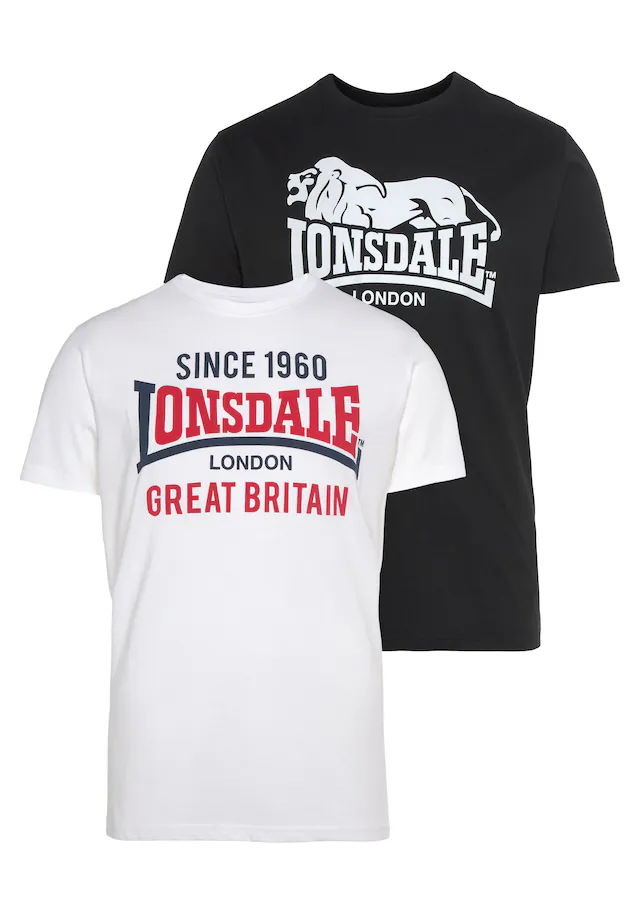Lonsdale T-Shirt »COLLESSIE«, 2 Stk. Doppelpack