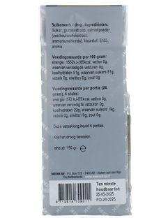 Meenk Salmiakstokjes 150GR