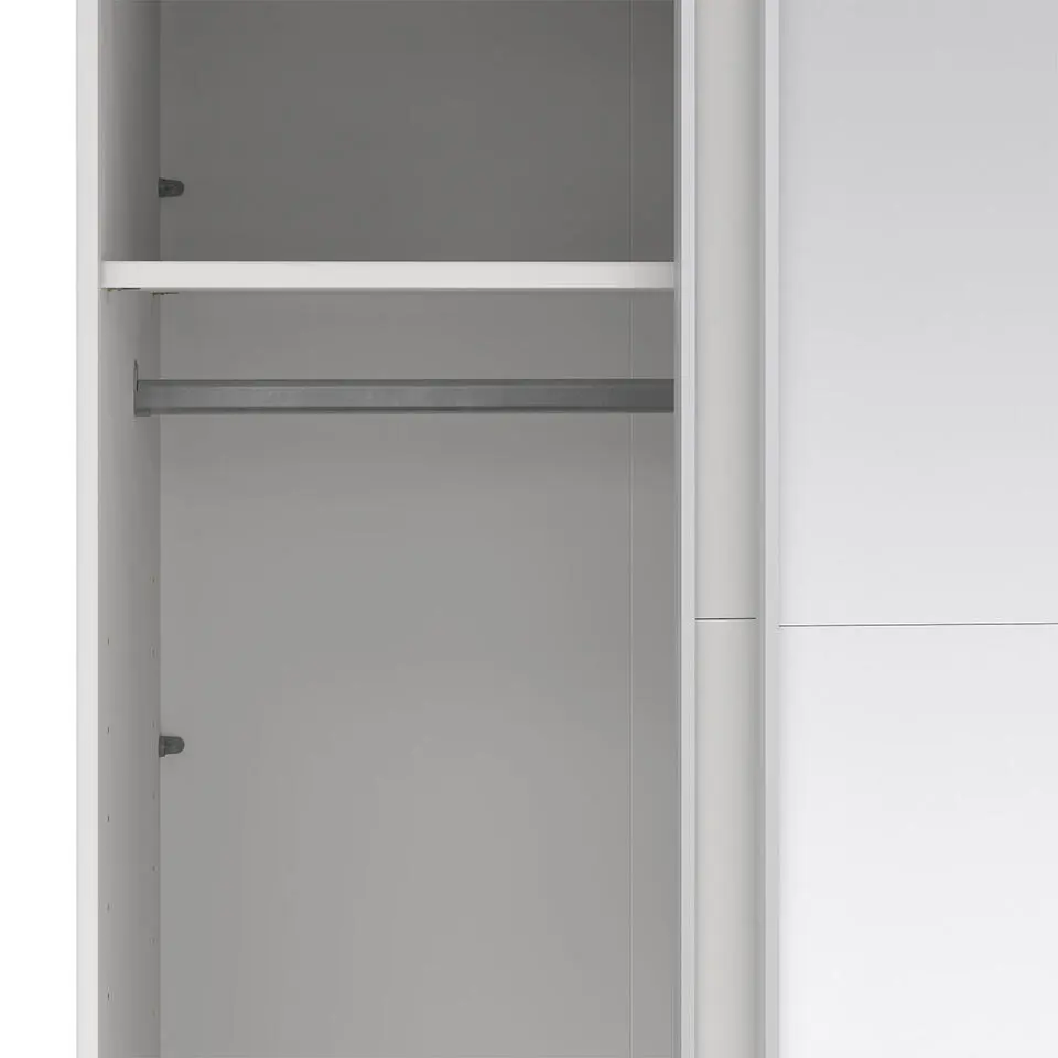 Hioshop Catania schuifdeurkast 2 deuren 180x220cm wit