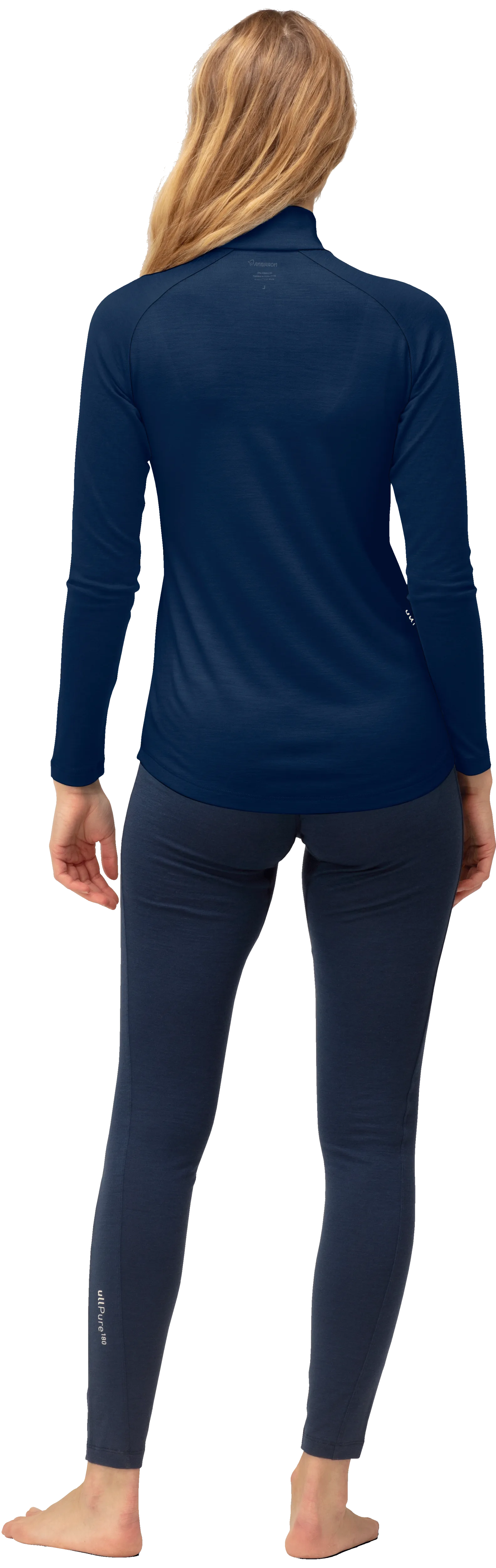 Norrøna Women's Femund pureUll Zip Neck Indigo Night