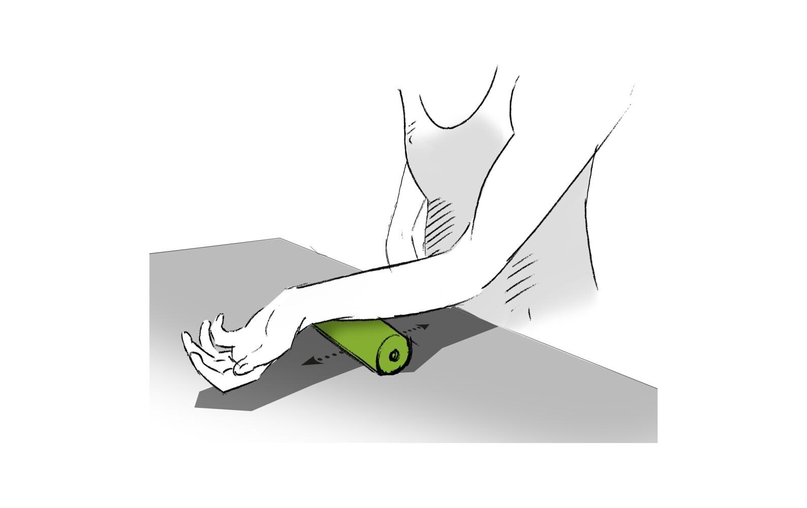 Faszientraining Mini GrünMini-Faszienrolle zur Regeneration und Selbstmassage
