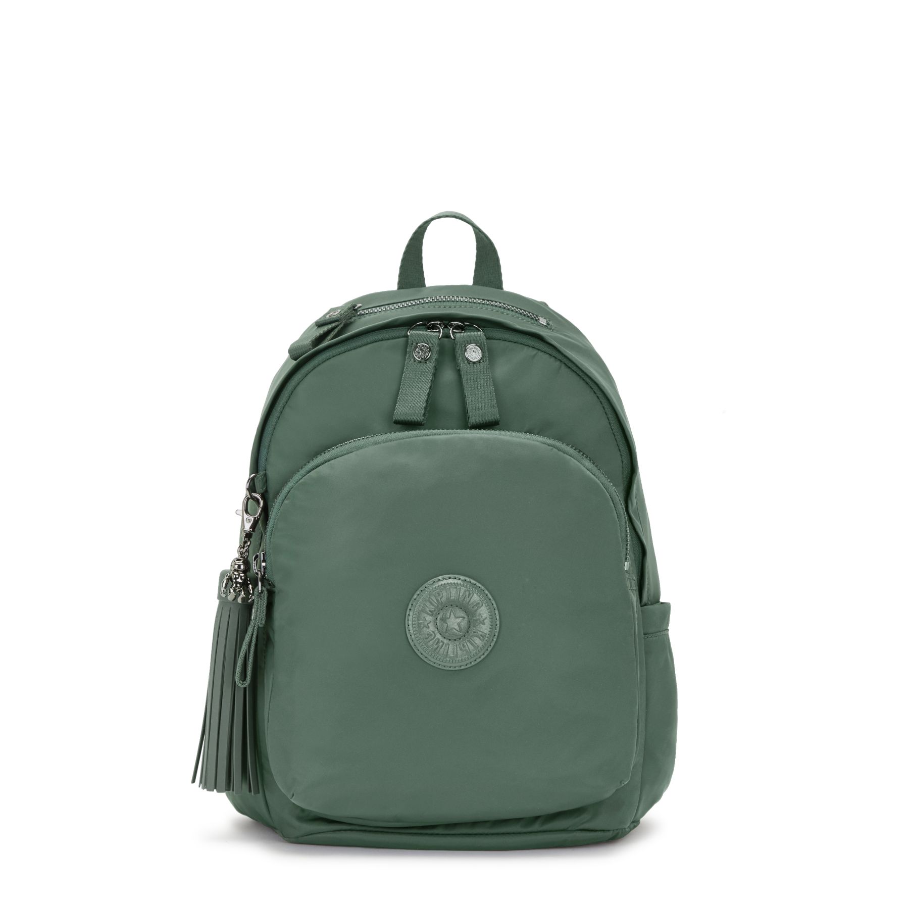 DELIA Sac à Dos Moyen avec Poche Frontale et Poignée Supérieure - Misty Olive