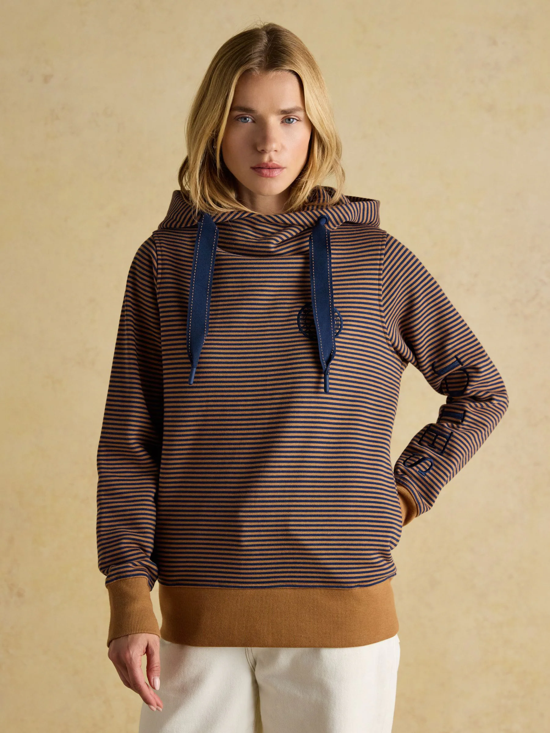 Joules Rushton Cotton Cowl Neck Hoodie