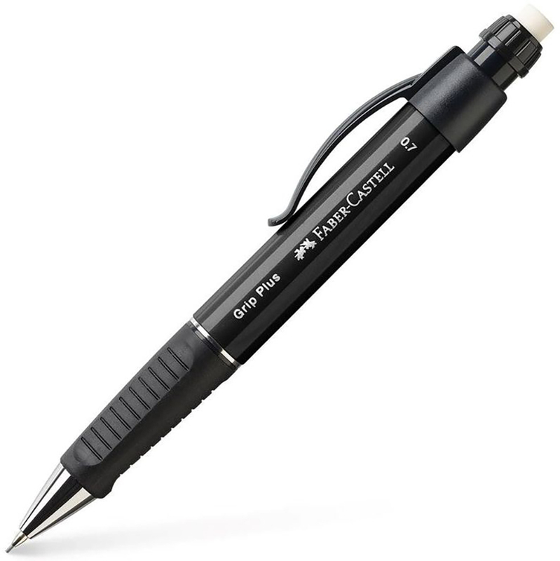 Faber-Castell Druckbleistift Grip Plus, 0.7 mm, HB, schwarz