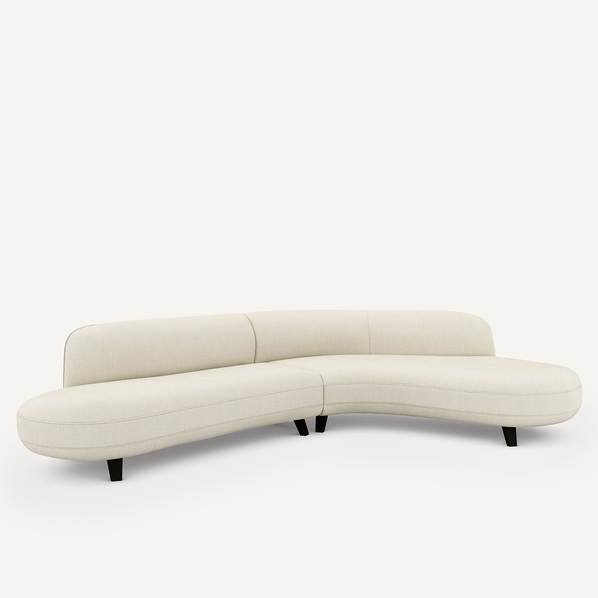 AM.PM<br>Sofá de canto em linho chambray, Rosebury