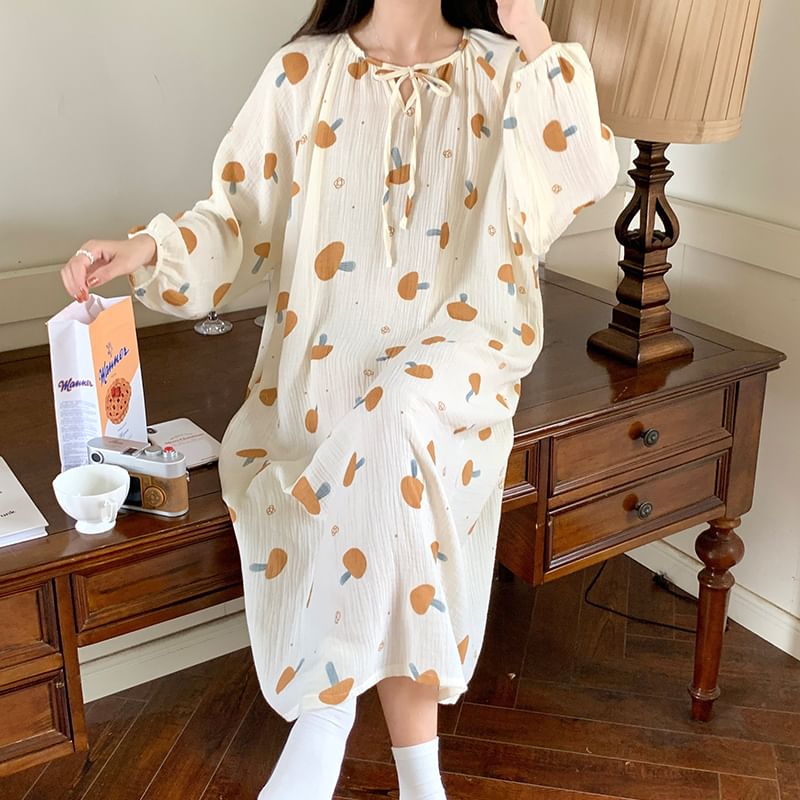 Siensien - Pyjamajurk met paddenstoelenprint