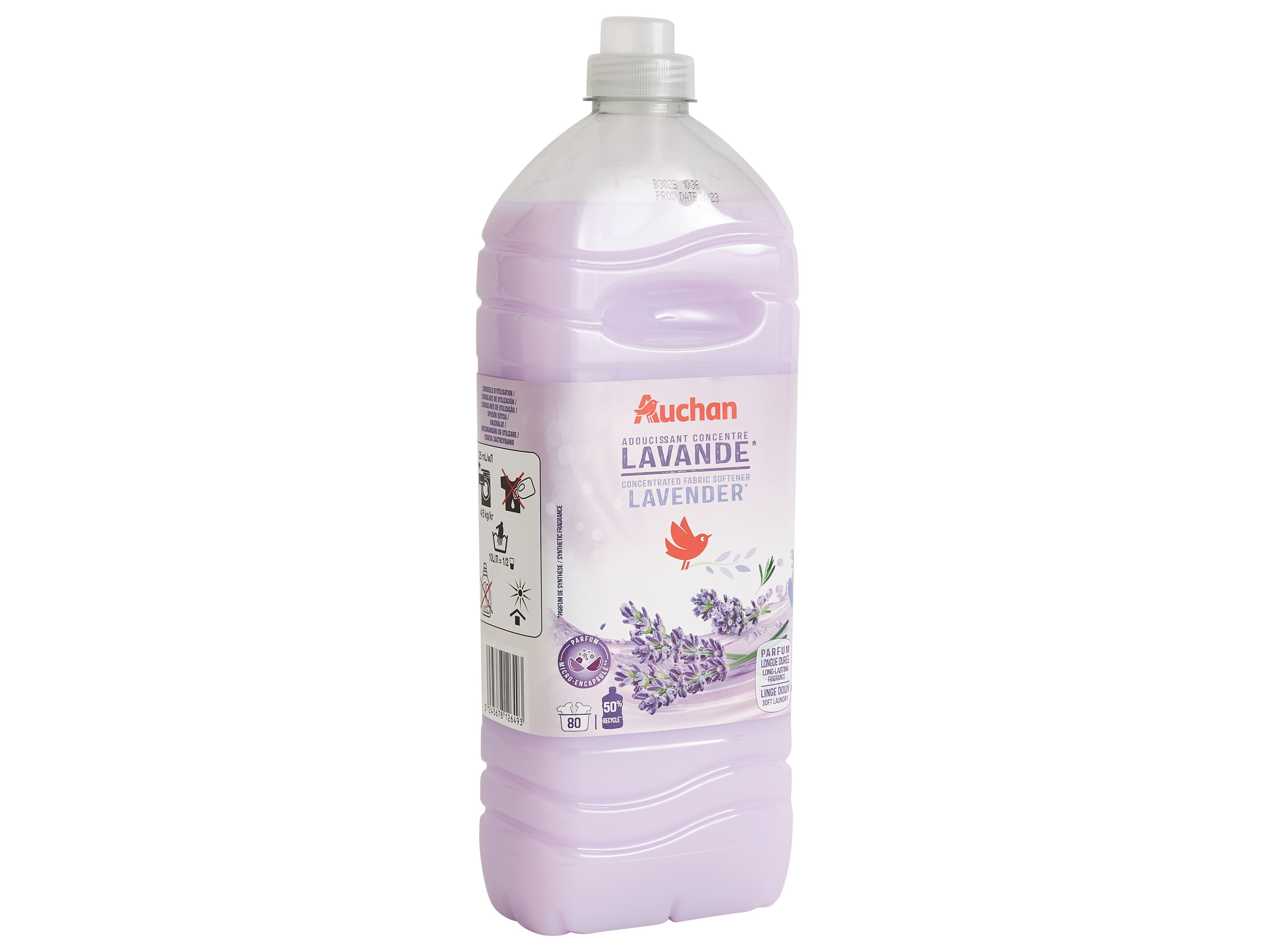 AMACIADOR CONCENTRADO AUCHAN LAVANDA 80 DOSES