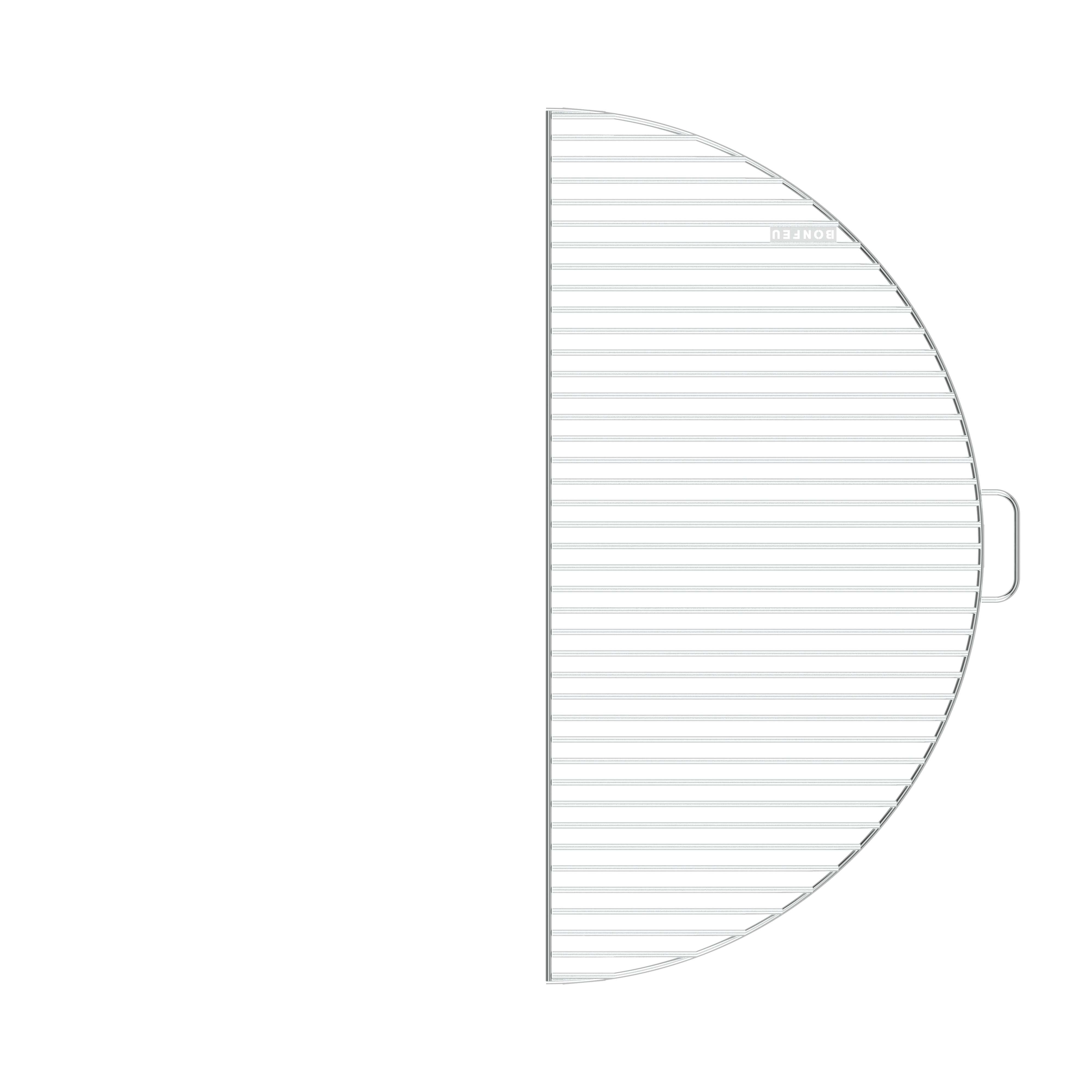 BonFeu Half - Grillrooster - Rond - Staal - 80 cm - Medium
